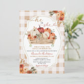 Invitation Citrouille Patch Fall Floral Genre Reveilla (Debout devant)