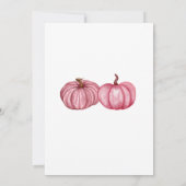 Invitation Citrouille Patchday Filles Rose Et Orange (Dos)