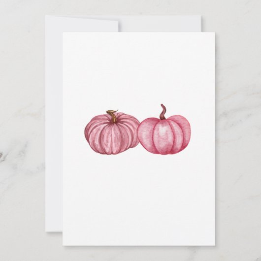 Invitation Citrouille Patchday Filles Rose Et Orange (Dos)