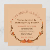 Invitation Citrouille Pie Cute Holiday Thanksgiving (Devant / Derrière)