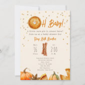 Invitation Citrouille Pie Cutie Pie Oh Baby shower (Devant)
