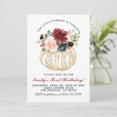 Invitation citrouille pour le premier anniversaire (Debout devant)
