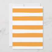 Invitation citrouille pour le premier anniversaire (Dos)