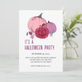 Invitation Citrouille pour parler d'invitation (Debout devant)