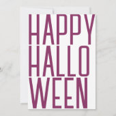 Invitation Citrouille pour parler d'invitation (Dos)