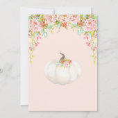 Invitation Citrouille, premier anniversaire Citrou (Dos)