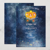 Invitation Citrouille Princesse Enchanted Forest Girl Anniver (Devant / Derrière)