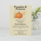 Invitation Citrouille & Procureur Automne Halloween Fête des  (Debout devant)