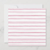 Invitation Citrouille Rose Blush a Deux Ans Fleurs d'annivers (Dos)