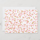 Invitation Citrouille rose et or Premier anniversa (Dos)