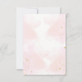 Invitation Citrouille rose souhaite pour le jeu de baby showe (Dos)