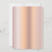 Invitation Citrouille, Roses roses, Baby shower or Rose (Dos)