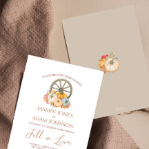 Citrouille Rustic Autumn Harvest Mariage de roue