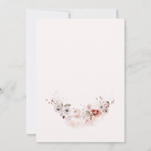 Invitation Citrouille Rustic Fall Mariage (Dos)