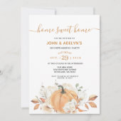 Invitation Citrouille rustique Accueil Sweet Maison Fête de R (Devant)