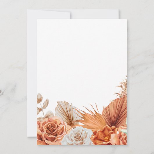 Invitation Citrouille rustique Coquette tomber dans la douche (Dos)