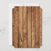 Invitation Citrouille Rustique Feuille Bois 1er anniversaire  (Dos)