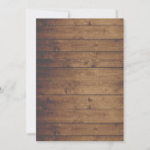 Invitation Citrouille rustique Golden Folid Thanksgiving Dîne (Dos)