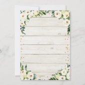 Invitation Citrouille rustique Maison de réchauffement Fête M (Dos)