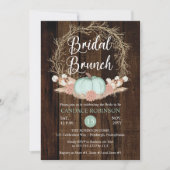 Invitation Citrouille rustique Pampas Wreath Bridal Brunch In (Devant)