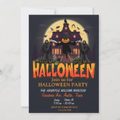 Invitation Citrouille Scandale House, Halloween Planner Party (Devant)