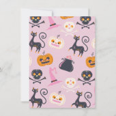 Invitation Citrouille signe Mod Halloween Mariage (Dos)