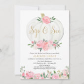 Invitation Citrouille siroter et voir, automne rencontrer bie (Devant)