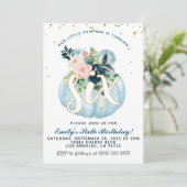 Invitation citrouille sixième anniversaire (Debout devant)