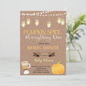 Invitation Citrouille Spice and Everything Agréable invitatio (Debout devant)