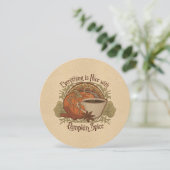 Invitation Citrouille Spice Coffee et la fête des amis (Debout devant)