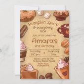 Invitation Citrouille Spice et Tout Mignon (Devant)