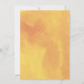 Invitation Citrouille Spice Poem Fleurs d'automne N'importe q (Dos)