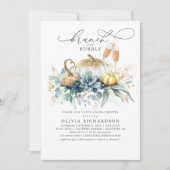 Invitation Citrouille Succulents verdure Fête des mariées d'a (Devant)