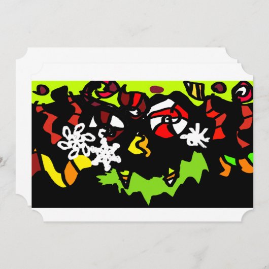 Invitation Citrouille sucré (Devant / Derrière)