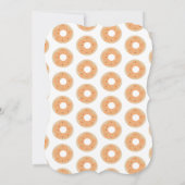 Invitation Citrouille sucré saupoudrer la beigne Anniversaire (Dos)