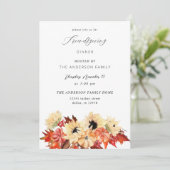 Invitation Citrouille & Sunflower Friendsgiving (Debout devant)