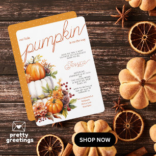 Invitation Citrouille Sur Le Chemin Diaper Cake Baby shower A