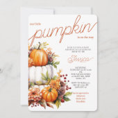 Invitation Citrouille Sur Le Chemin Diaper Cake Baby shower A (Devant)