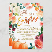 Invitation Citrouille surprise Anniversaire, fête d'anniversa (Devant / Derrière)