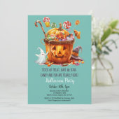 Invitation Citrouille Swete Ghost fête d'Halloween (Debout devant)