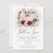 Invitation Citrouille tombe dans la Fête des mariées de l'amo (Devant)