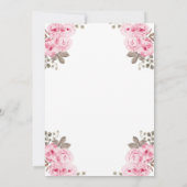 Invitation Citrouille Tournage d'une aquarelle Floral (Dos)