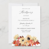 Invitation Citrouille & Tournesol Thanksgiving (Devant)