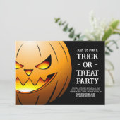 Invitation Citrouille Trick ou Treat Party (Debout devant)