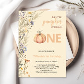 Invitation Citrouille un automne premier anniversaire invitat