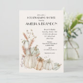 Invitation Citrouille  Wedding shower (Debout devant)