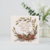 Invitation Citrouille Wreath Automne Automne Inspirivity Mari (Debout devant)