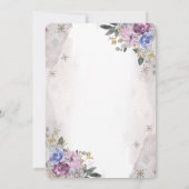 Invitation Citrouilles Chic, Fleurs Baby Shower (Dos)