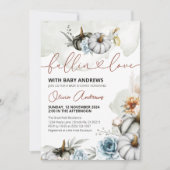 Invitation Citrouilles d'aquarelle Fallin dans le Baby shower (Devant)