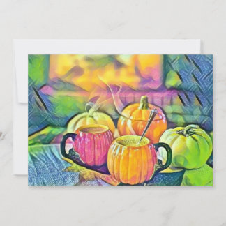 Invitation Citrouilles d'automne vintage couleurs d'automne a